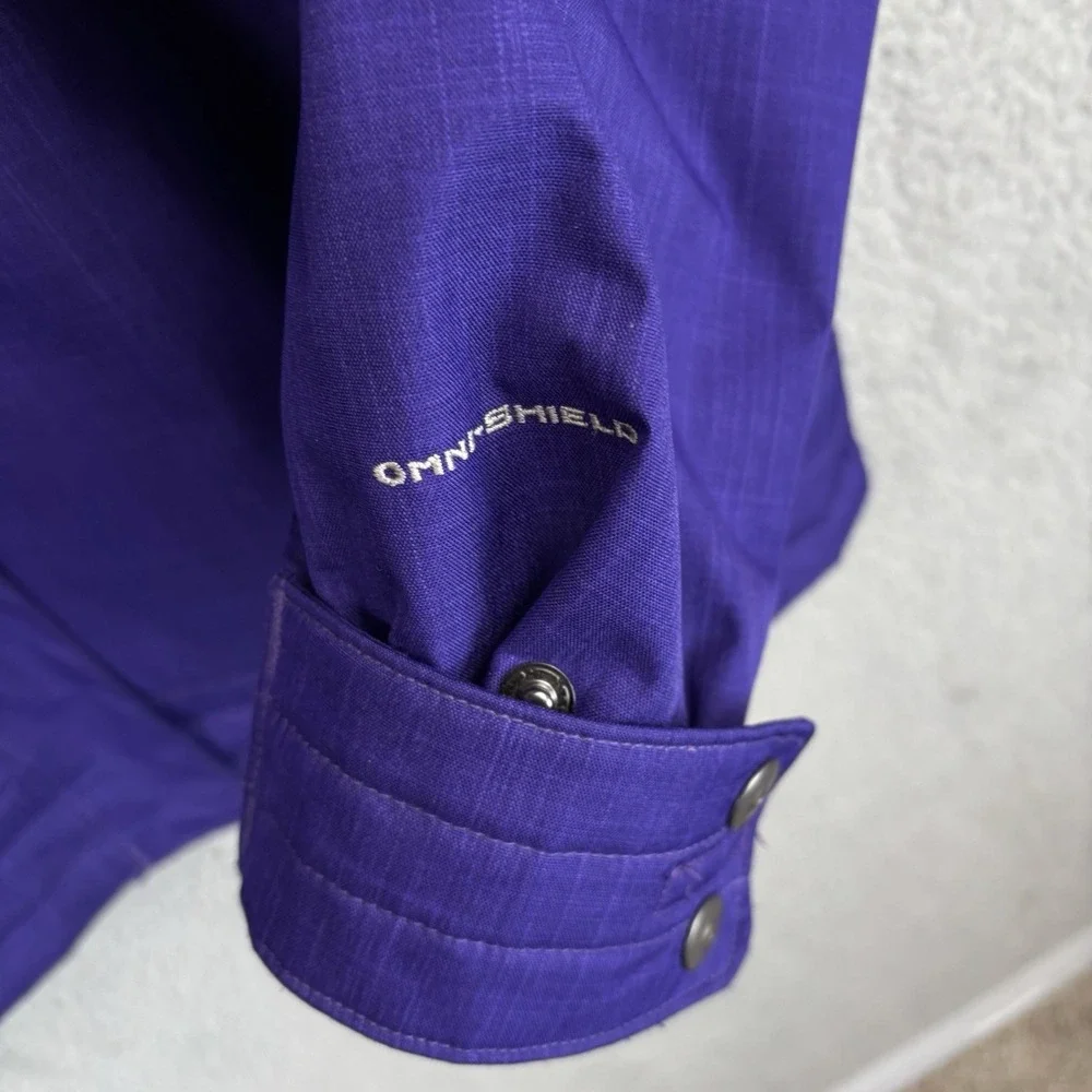 Columbia Bugaboo III Fleece Interchange Jacket Womens XL Purple 3 in‎ 1 Ski Coat